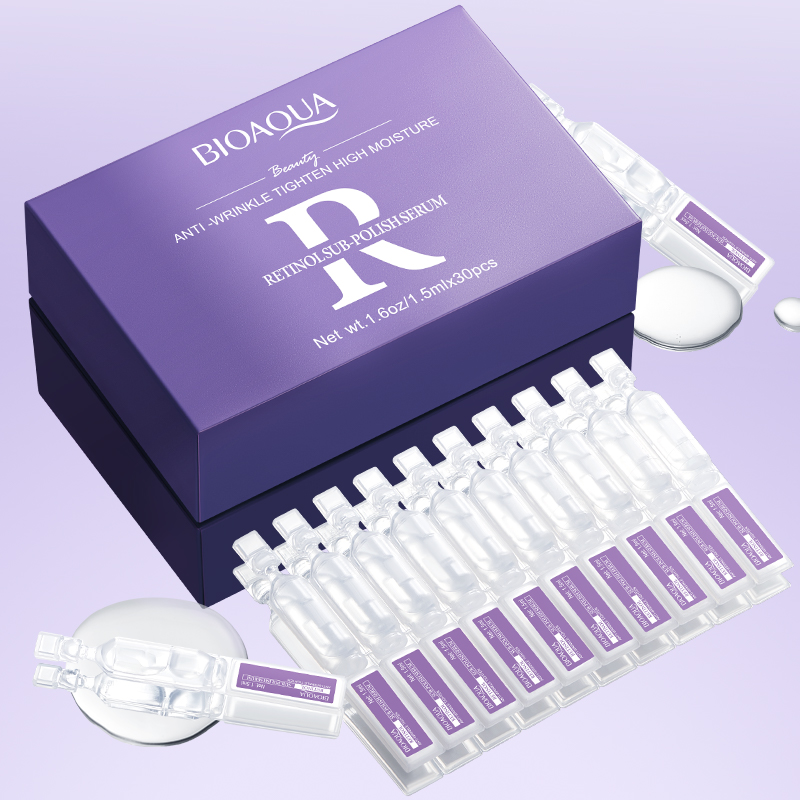 Skincare Bioaqua - 30個入り BIOAQUA レチノール ビタミンC フェイスセラムセット しわ対策