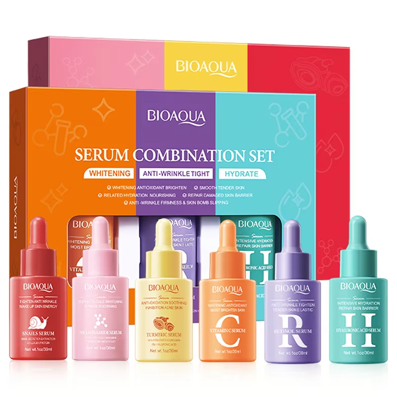 Skincare Bioaqua - バイオアクアビタミンCヒアルロン酸セラム,保湿,引き締め,明るく,フェイシャルエッセンス,スキンケア,1セットあたり3個