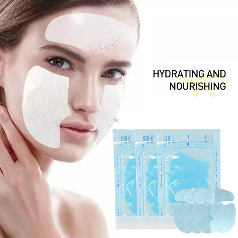 Collagen Sheet Mask - 3 個可溶性コラーゲンフェイスマスク加水分解フィルムアンチエイジング保湿マスクくまを除去引き締めリフティングジェルスキンケア