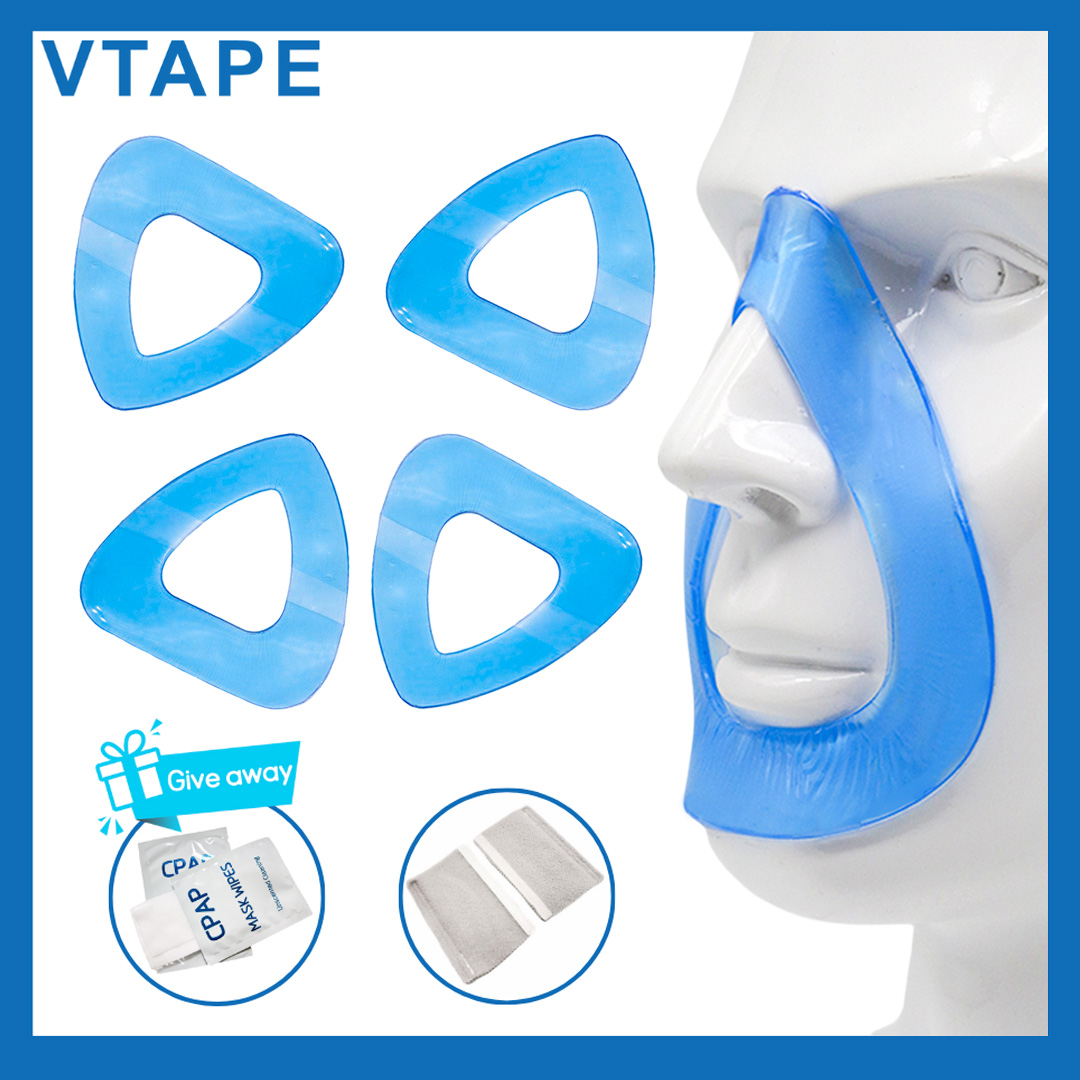 Skincare Viral Tiktok - 4パックCPAPノーズパッド 鼻用ジェルパッド フルフェイス/鼻マスク用 – 家庭用人工呼吸器ノーズパッド用品 快適シール