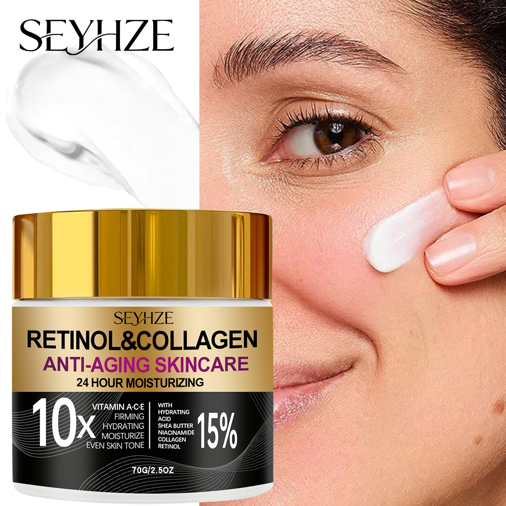 Retinol Vitamin A Cream - SEYHZE レチノール コラーゲン 保湿 デイ＆ナイトクリーム 15%