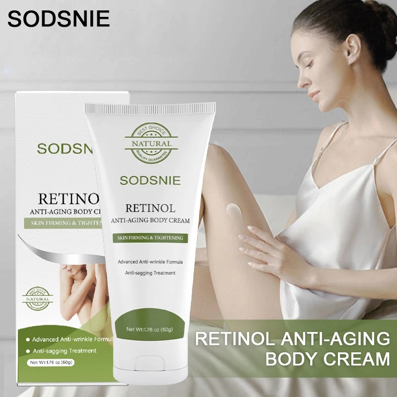 Retinol Vitamin A Cream - レチノール抗セルライトボディクリームコラーゲンアンチエイジングたるみ改善肌削除しわファーミン白くボディスキンケア