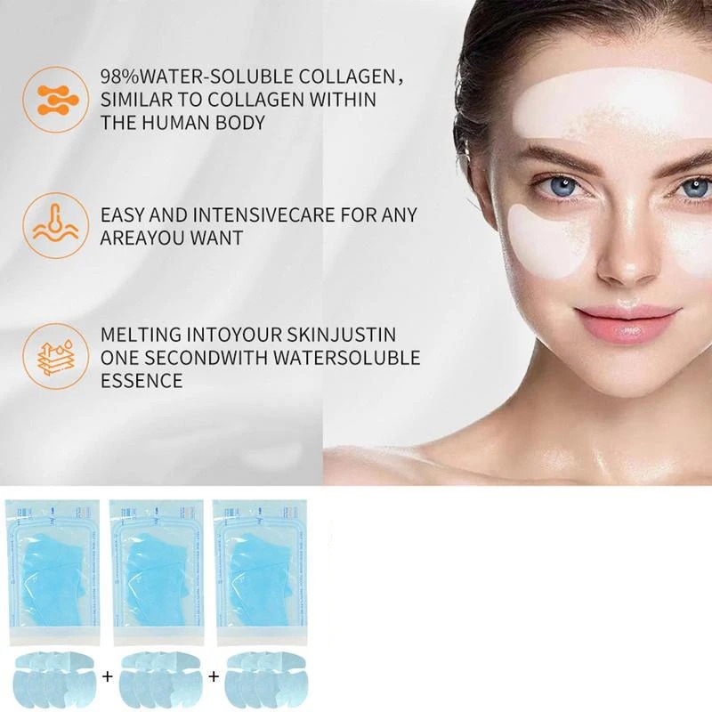 3 個可溶性コラーゲンフェイスマスク加水分解フィルムアンチエ - Collagen Sheet Mask のレビューと価格
