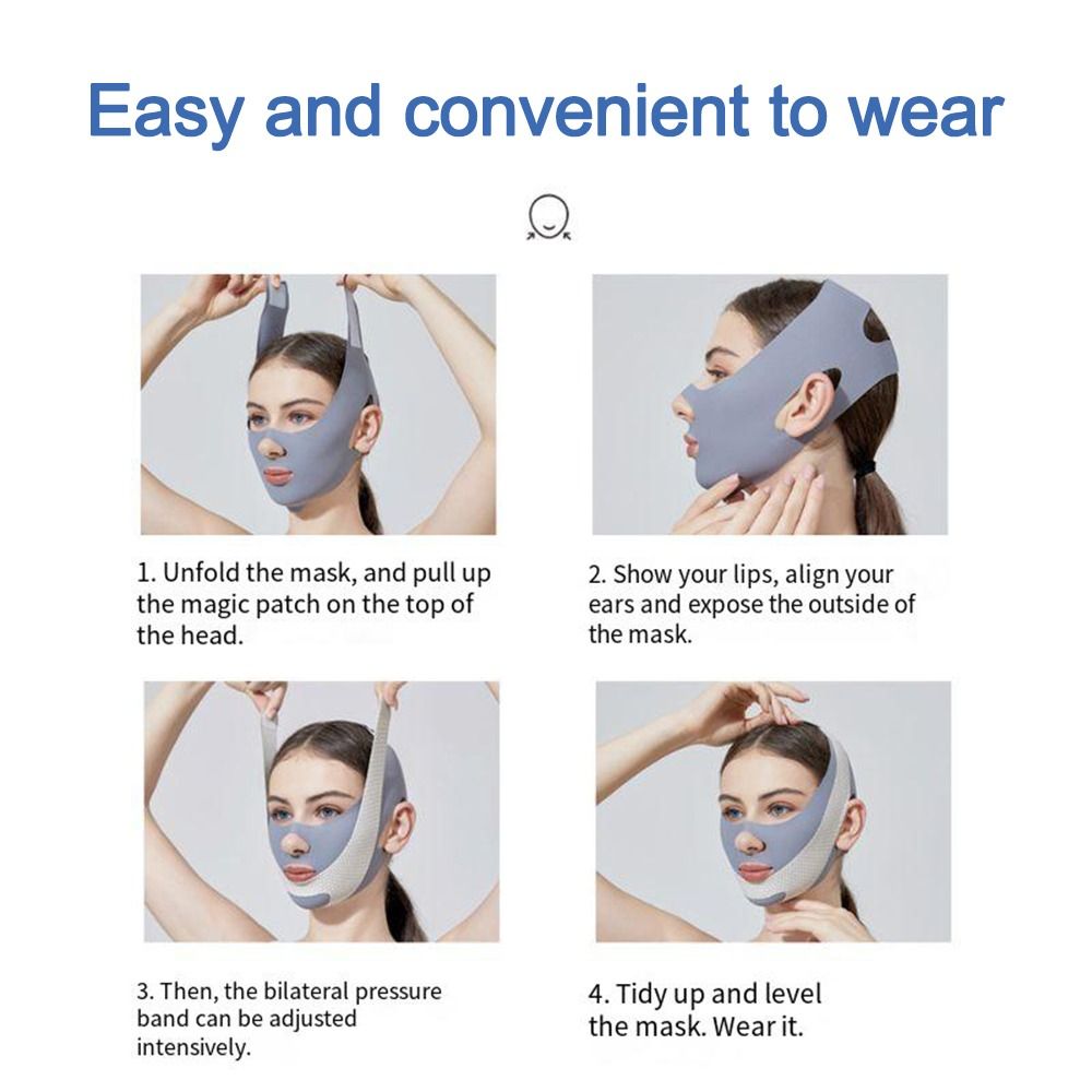 調節可能な顔彫刻スリープマスク通気性弾性リフティング引き締め - Skincare Viral Tiktok のレビューと価格