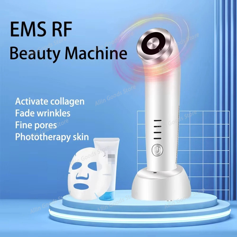 HIFU マイクロカレント美顔器赤と青の光肌リフティング引き - Skincare Hn のレビューと価格