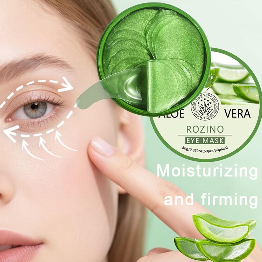 60枚入り アロエベラ コラーゲン アイマスク 保湿 引き締 - Collagen Sheet Mask のレビューと価格