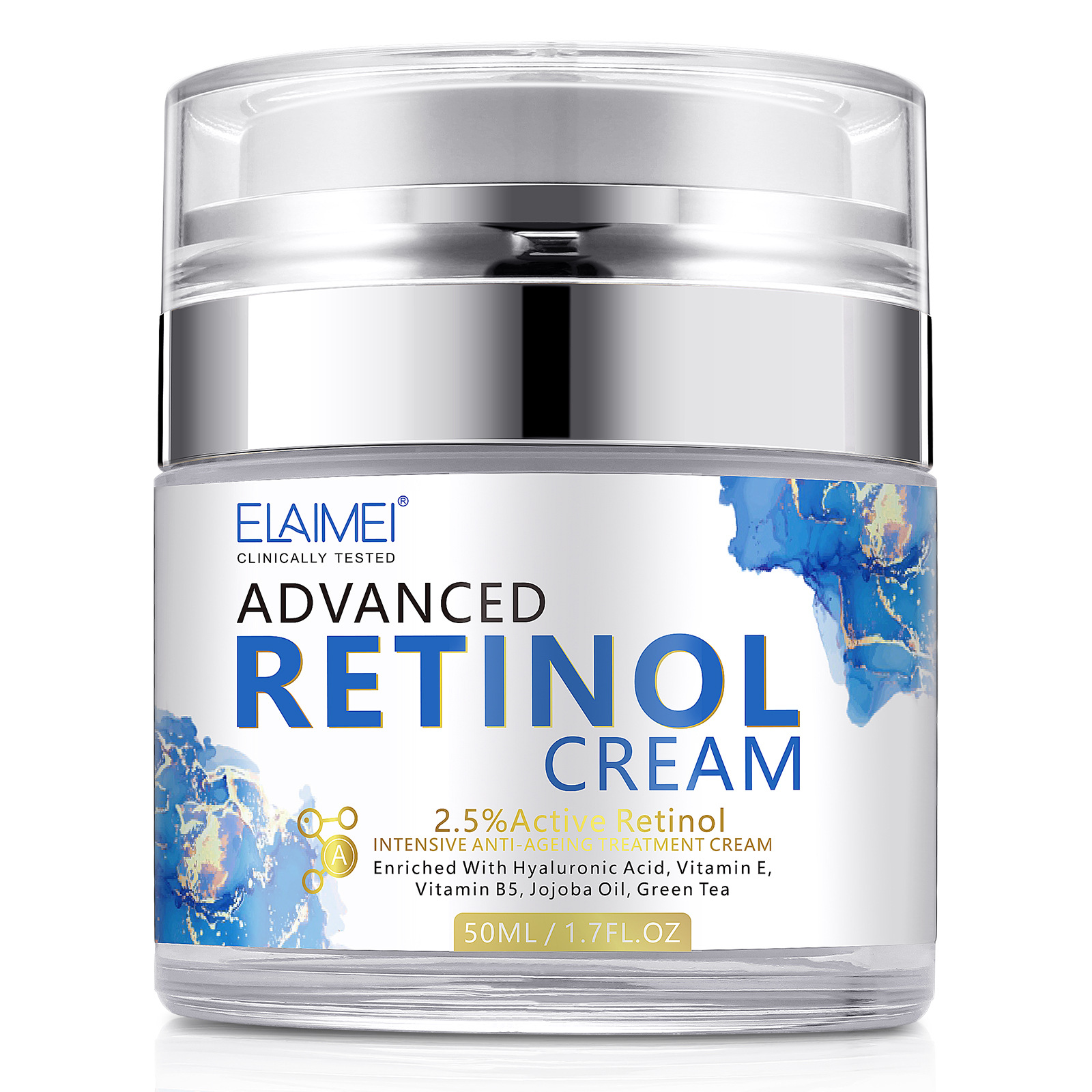 50 ミリリットルレチノールフェイスクリーム保湿引き締め美白 - Retinol Vitamin A Cream のレビューと価格