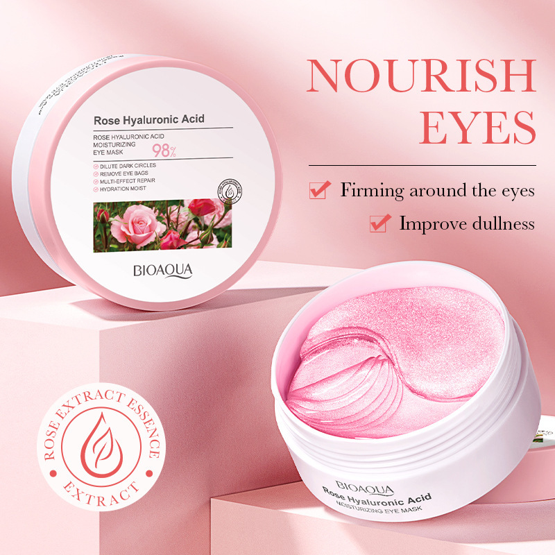 バイオアクアローズ-ヒアルロン酸アイマスク,くま防止,保湿バ - Skincare Bioaqua のレビューと価格