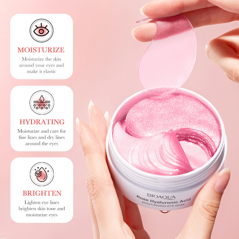 バイオアクアローズ-ヒアルロン酸アイマスク,くま防止,保湿バ - Skincare Bioaqua のレビューと価格