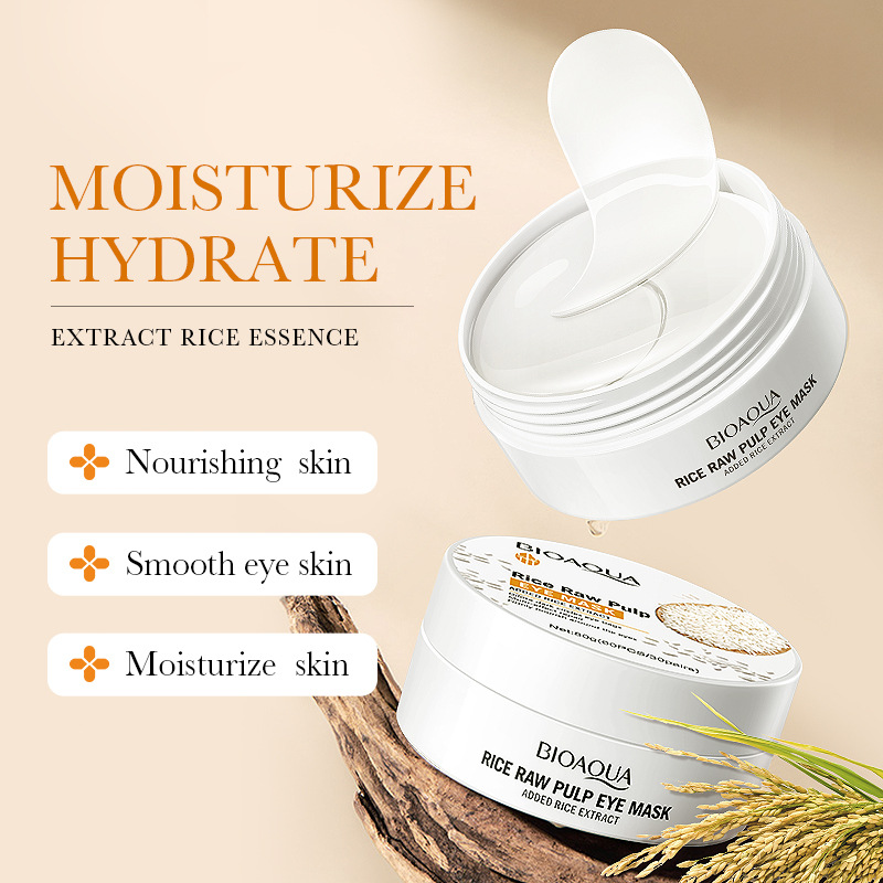 60 個バイオアクア白米コラーゲンアイマスク抗くま目袋除去引 - Skincare Bioaqua のレビューと価格