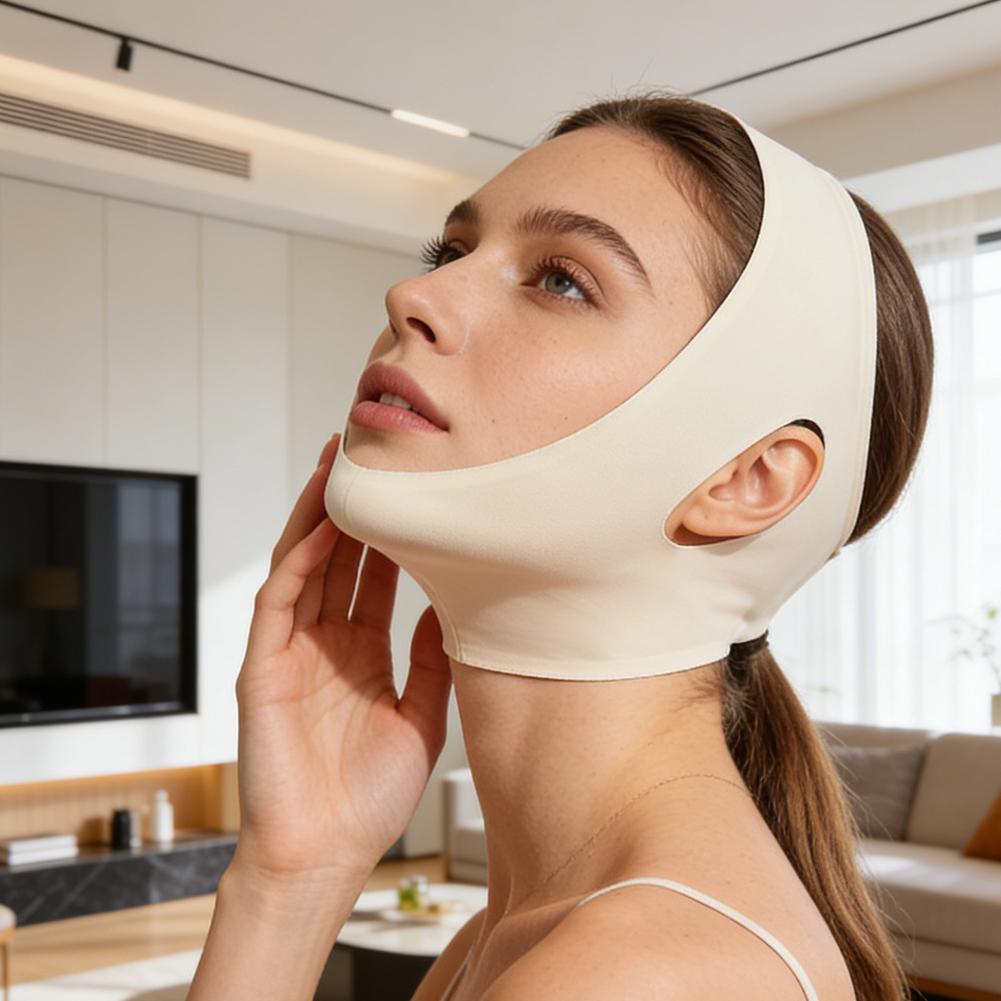 顔痩せマスク フェイスリフトアップベルト 薄型ネックマスク  - Skincare Viral Tiktok のレビューと価格