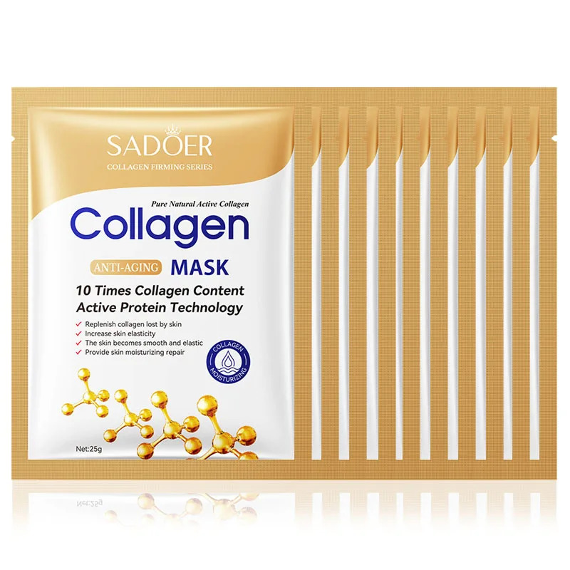 10枚入り アンチエイジング コラーゲン フェイスシートマス - Collagen Sheet Mask のレビューと価格