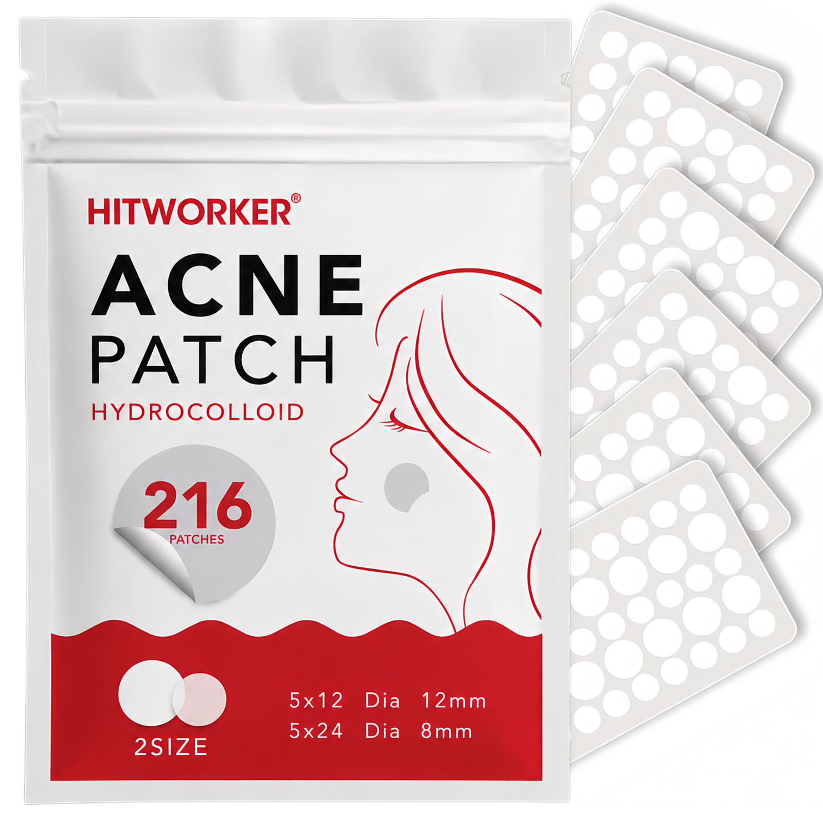 216枚入りハイドロコロイドニキビパッチ、2サイズ展開、目立 - Peptide Neck Cream のレビューと価格