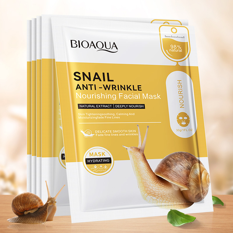 バイオアクアカタツムリ-ヒアルロン酸フェイスマスク,ピンクの - Skincare Bioaqua のレビューと価格