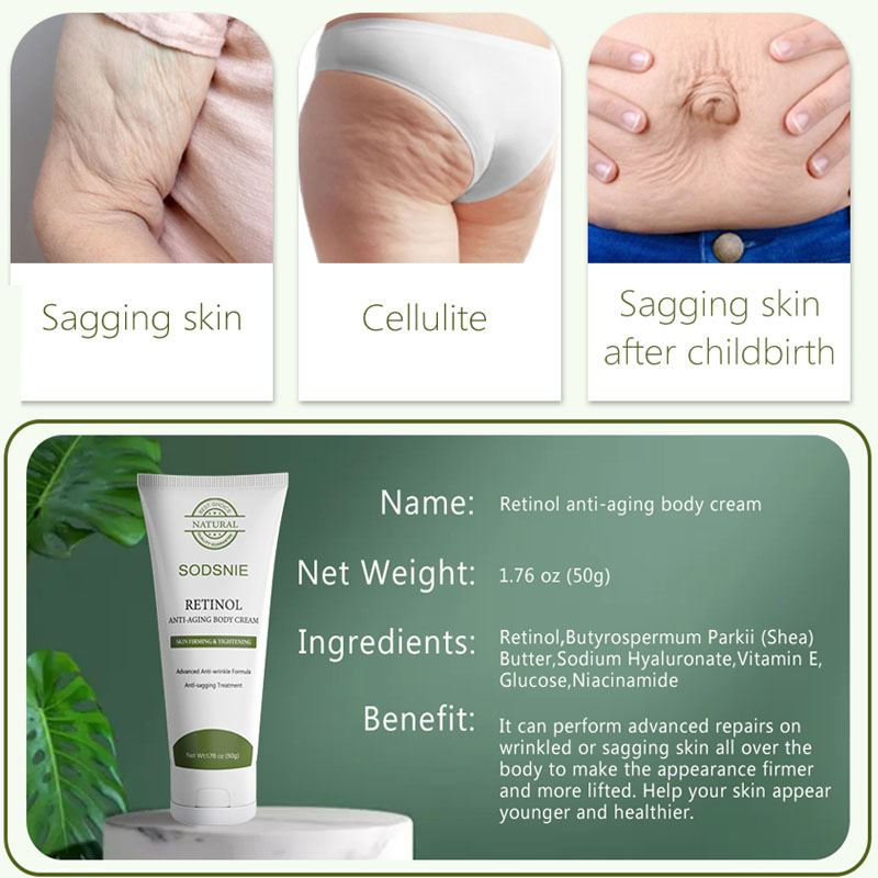 レチノール抗セルライトボディクリームコラーゲンアンチエイジン - Retinol Vitamin A Cream のレビューと価格