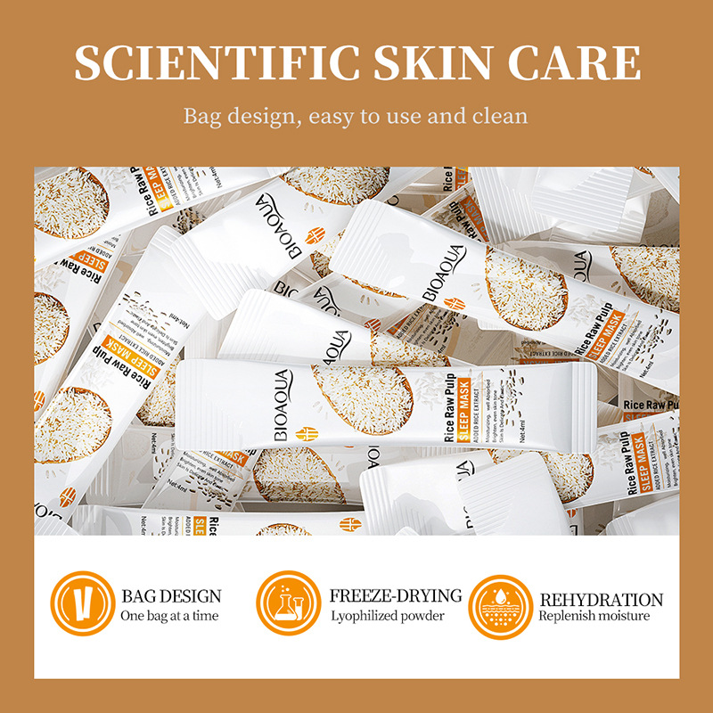 BIOAQUA 白米スリーピングフェイシャルマスク 美白保湿 - Skincare Bioaqua のレビューと価格