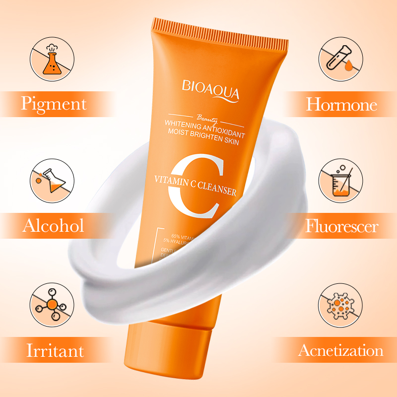 BIOAQUA ビタミンC洗顔料 保湿 美白 しわ対策 洗顔 - Skincare Bioaqua のレビューと価格