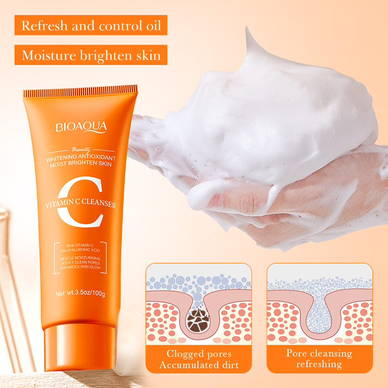 BIOAQUA ビタミンC洗顔料 保湿 美白 しわ対策 洗顔 - Skincare Bioaqua のレビューと価格