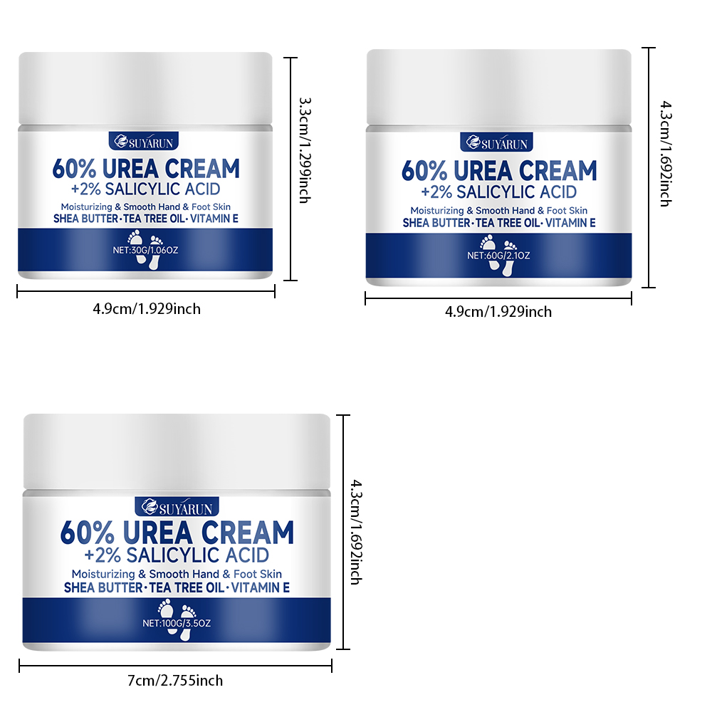 SUYARUN 60% 尿素フット クリーム、かかとのひび割 - Retinol Vitamin A Cream のレビューと価格